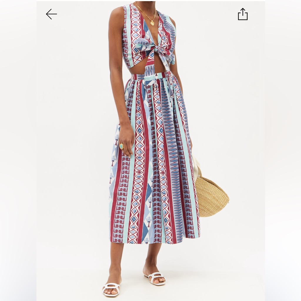 Emporio Sirenuse Cotton Poplin Skirt